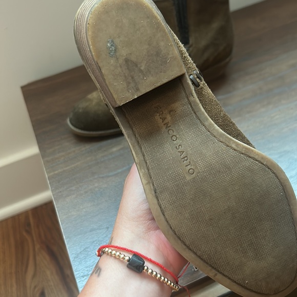 Distressed suede booties - Picture 2 of 2